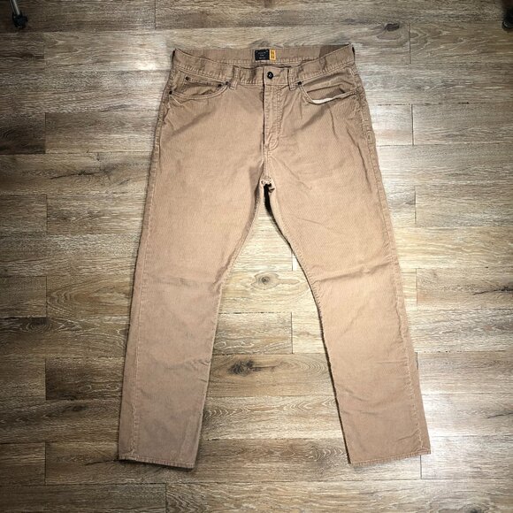 J. Crew Other - J Crew 770 Corduroy Pants Mens 34x30 Light Brown Straight Casual Actual 36x29